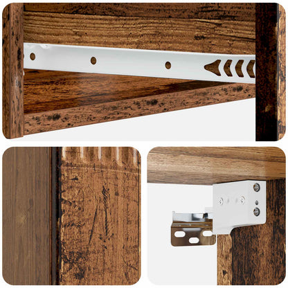 Tavolino da Parete Laterale Legno antico 59 x 34,5 x 17 cm | homemem39