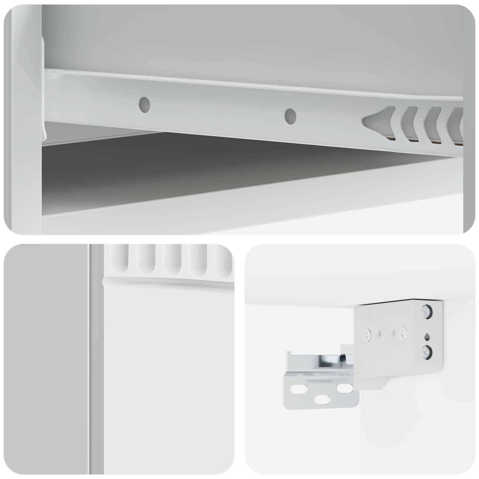 Tavolino da Parete Laterale Bianco 87,5 x 34,5 x 17 cm | homemem39
