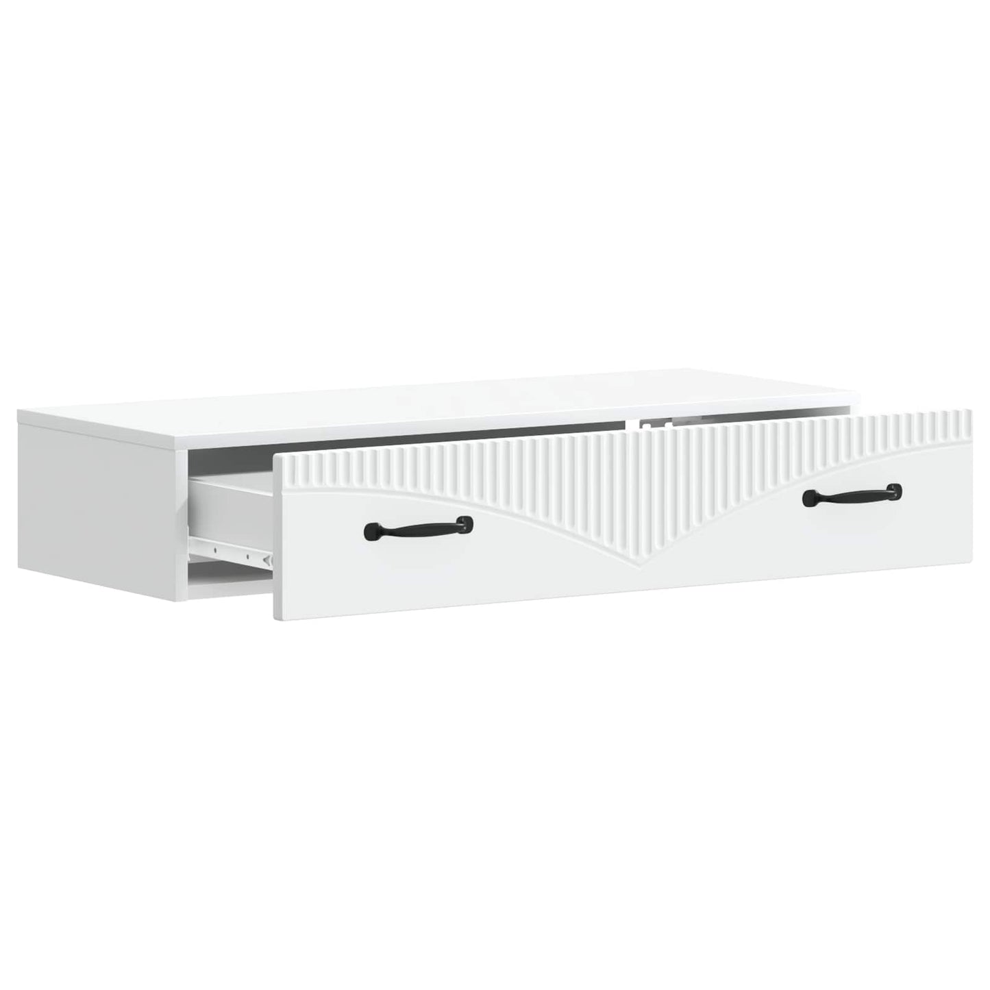 Tavolino da Parete Laterale Bianco 87,5 x 34,5 x 17 cm | homemem39