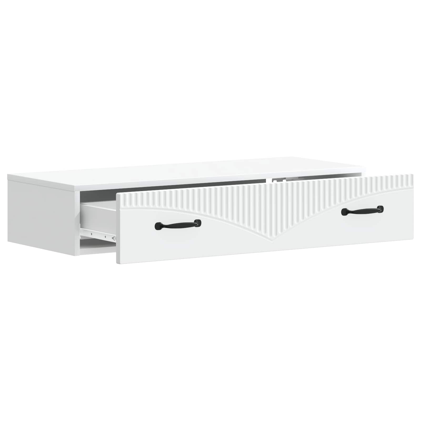 Tavolino da Parete Laterale Bianco 87,5 x 34,5 x 17 cm | homemem39