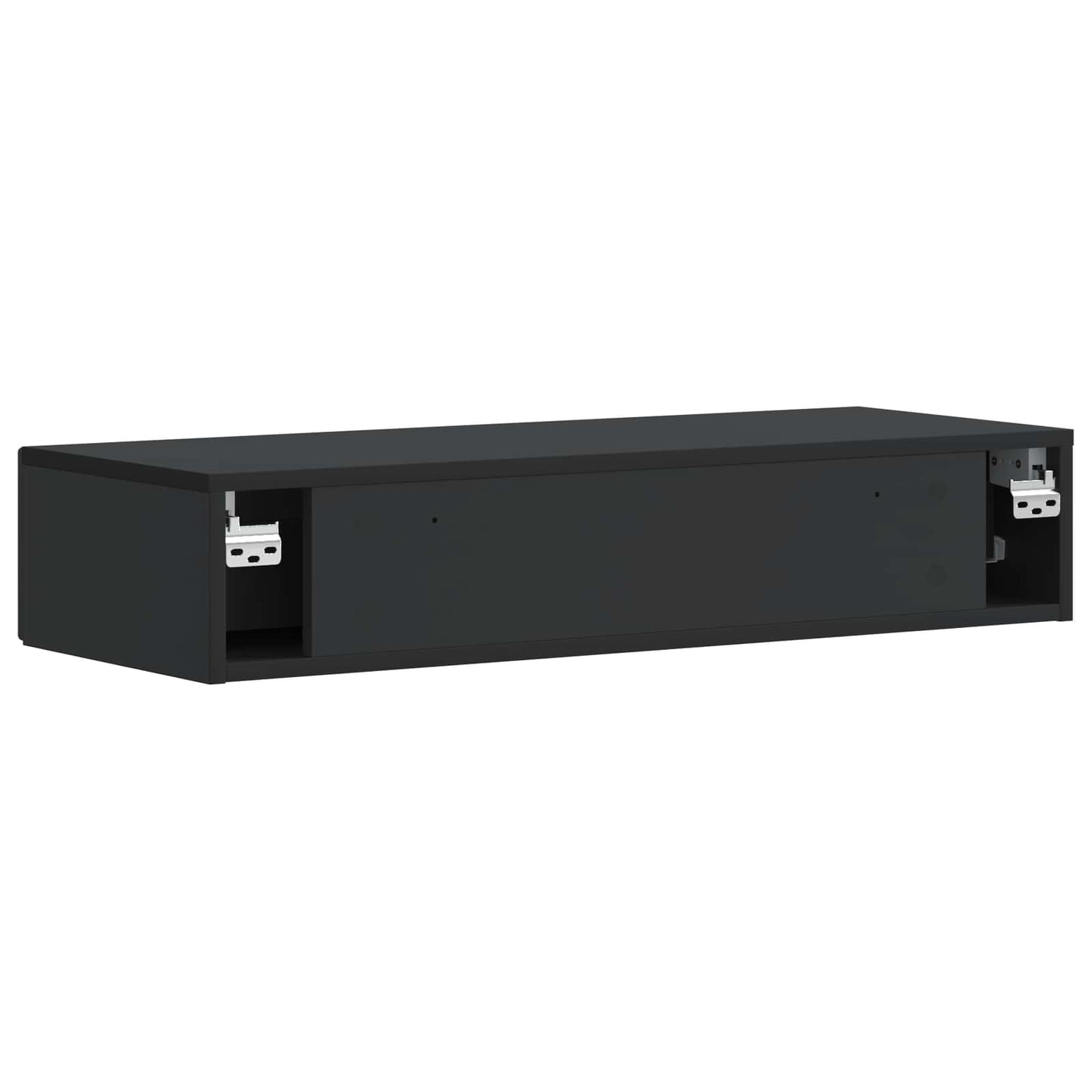 Tavolino da Parete Laterale Nero 87,5 x 34,5 x 17 cm | homemem39