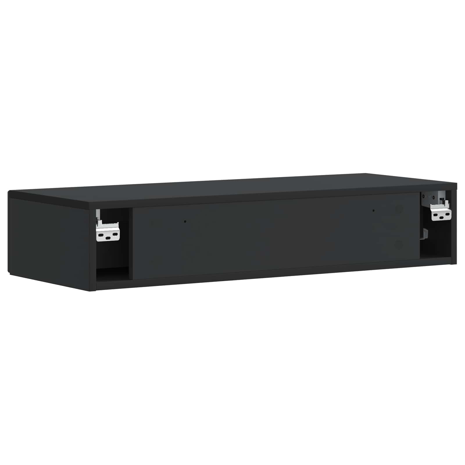 Tavolino da Parete Laterale Nero 87,5 x 34,5 x 17 cm | homemem39
