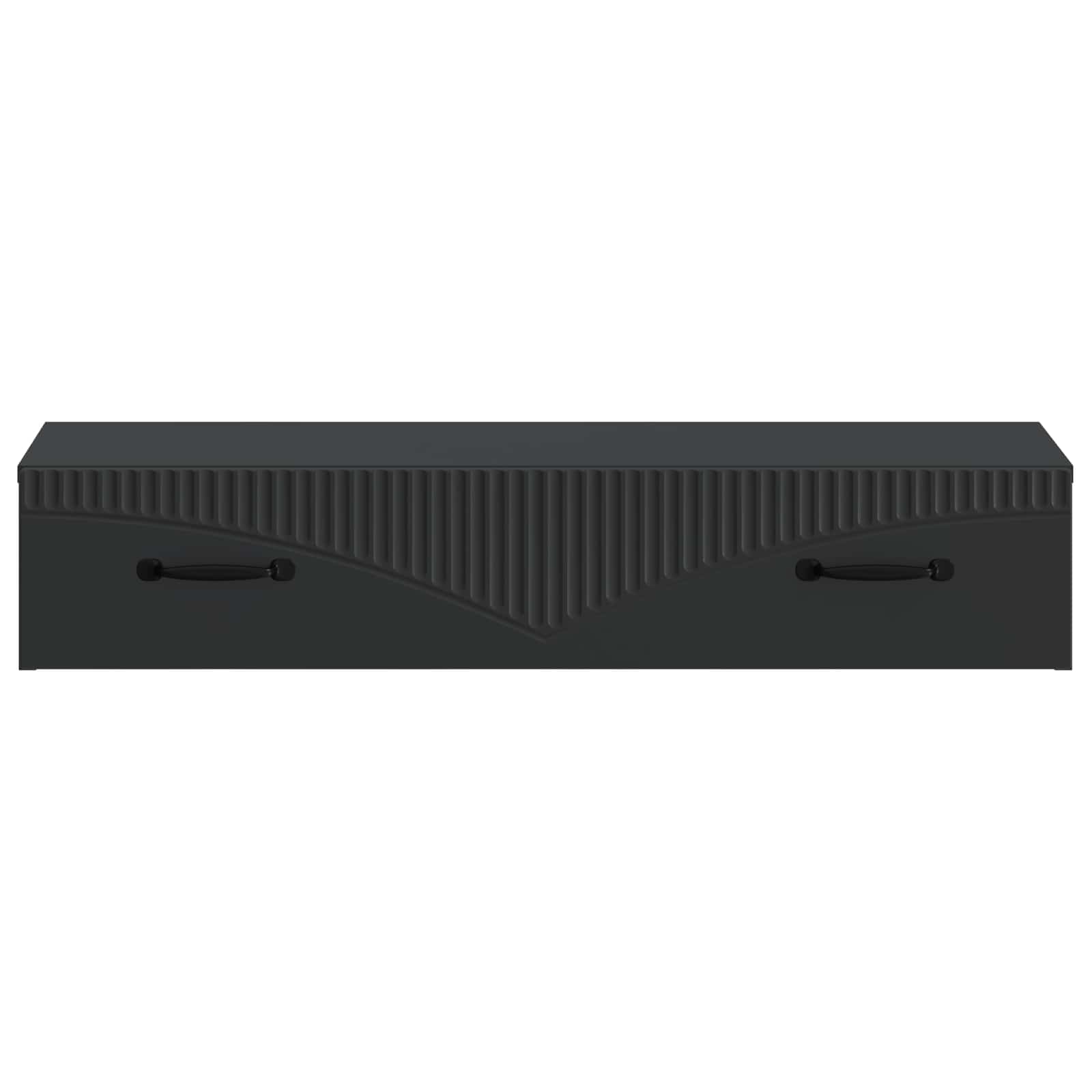 Tavolino da Parete Laterale Nero 87,5 x 34,5 x 17 cm | homemem39
