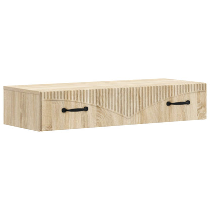 Tavolino da Parete Laterale Rovere Sonoma 87,5 x 34,5 x 17 cm | homemem39