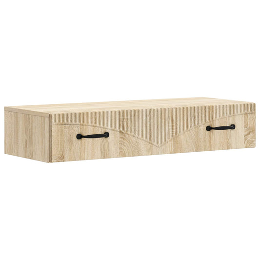 Tavolino da Parete Laterale Rovere Sonoma 87,5 x 34,5 x 17 cm | homemem39