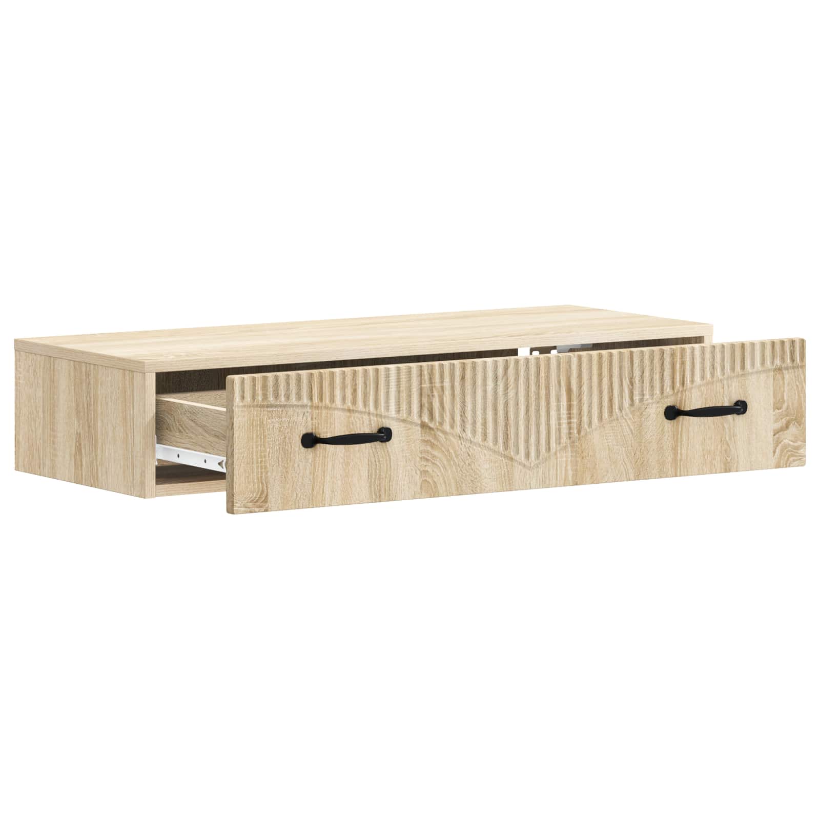 Tavolino da Parete Laterale Rovere Sonoma 87,5 x 34,5 x 17 cm | homemem39