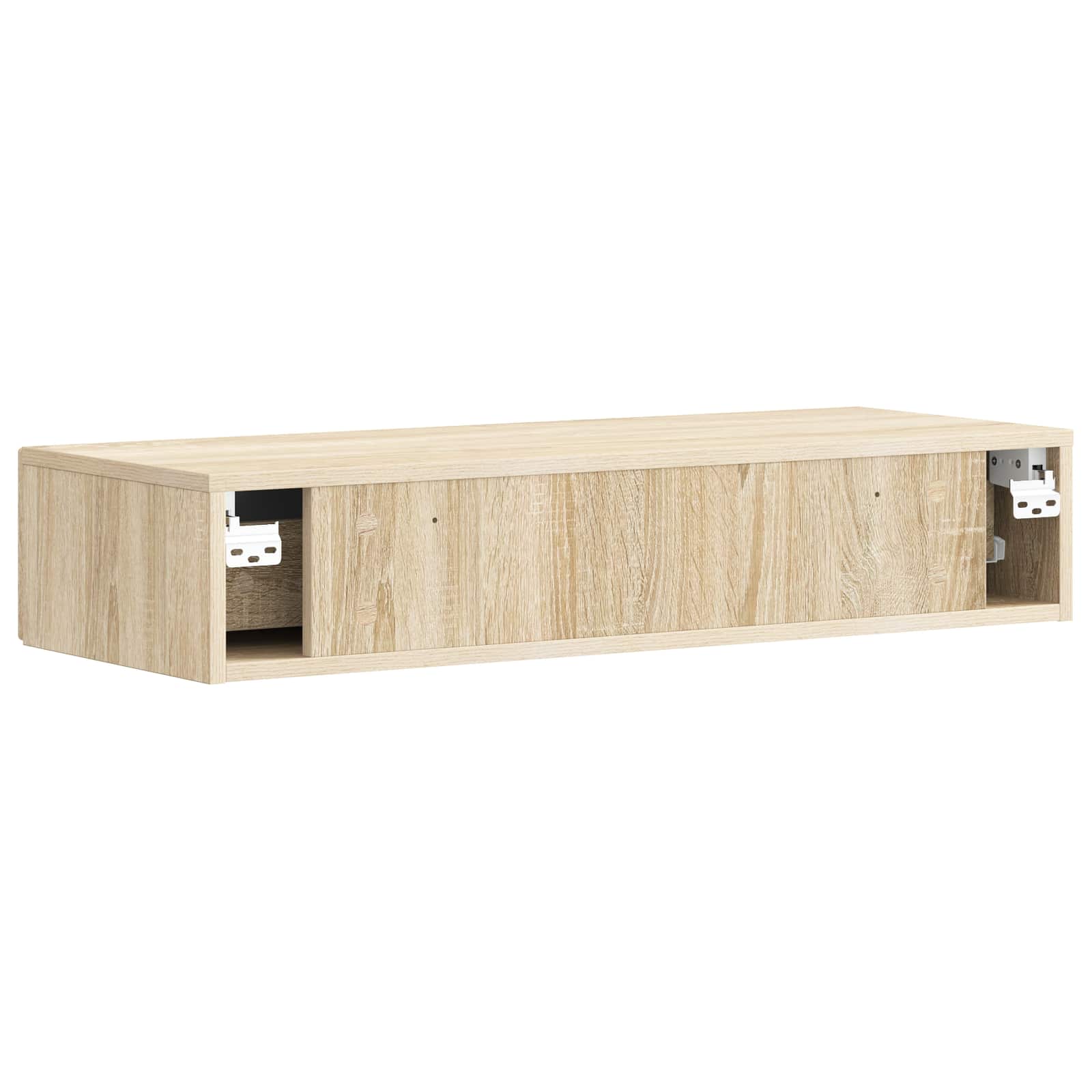 Tavolino da Parete Laterale Rovere Sonoma 87,5 x 34,5 x 17 cm | homemem39