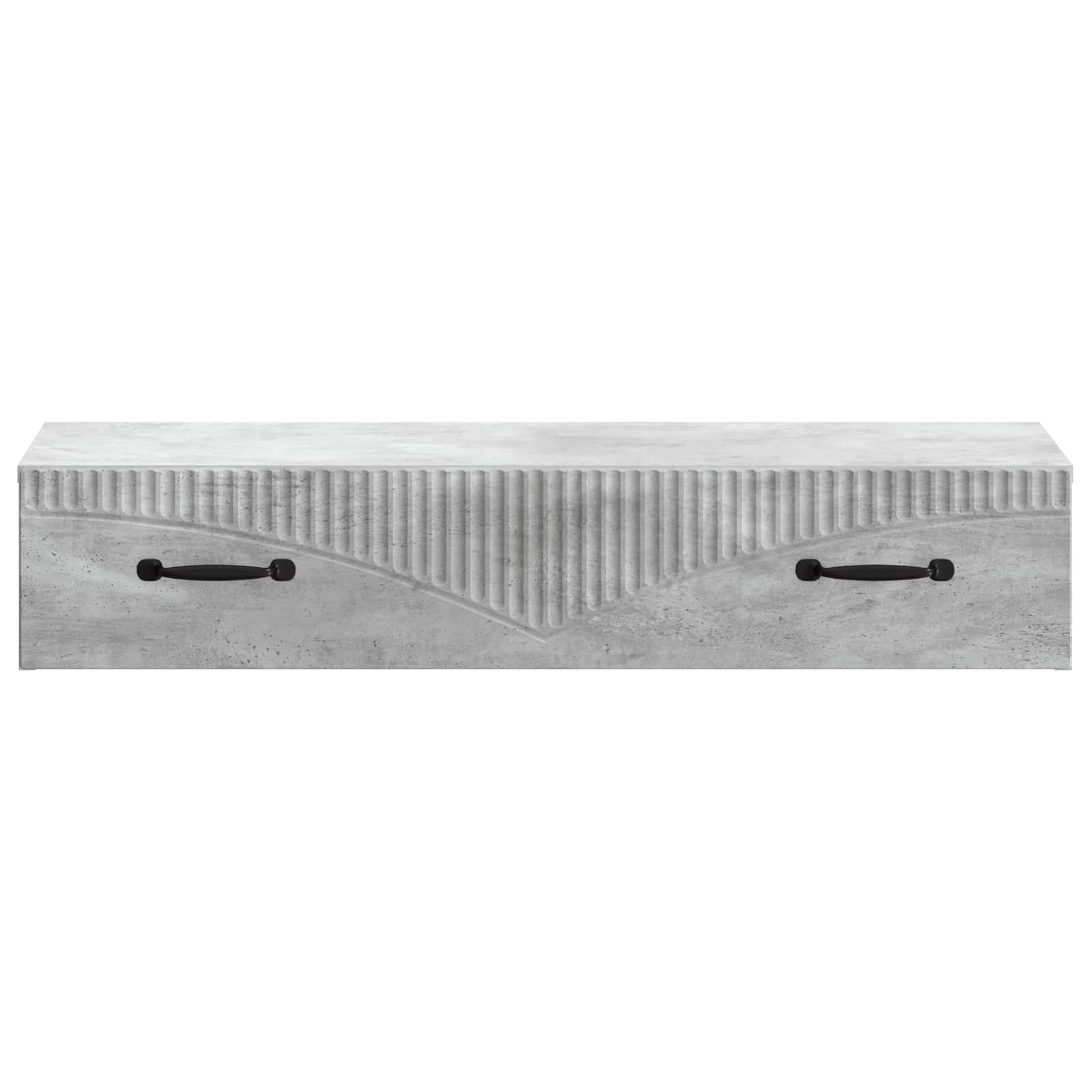Tavolino da Parete Laterale Grigio Cemento 87,5 x 34,5 x 17 cm | homemem39