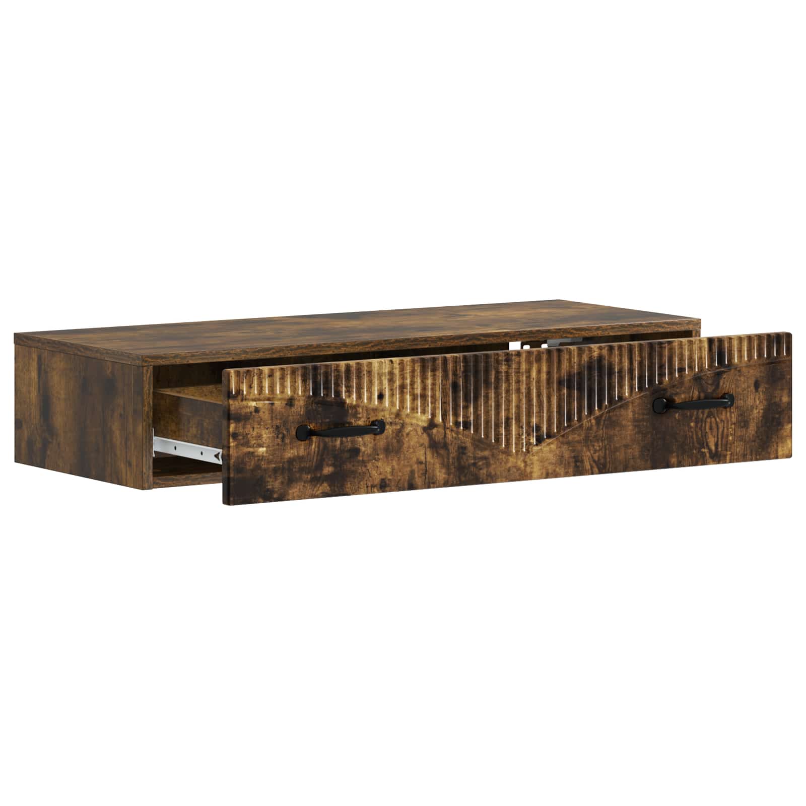 Tavolino da Parete Laterale Rovere Fumo 87,5 x 34,5 x 17 cm | homemem39