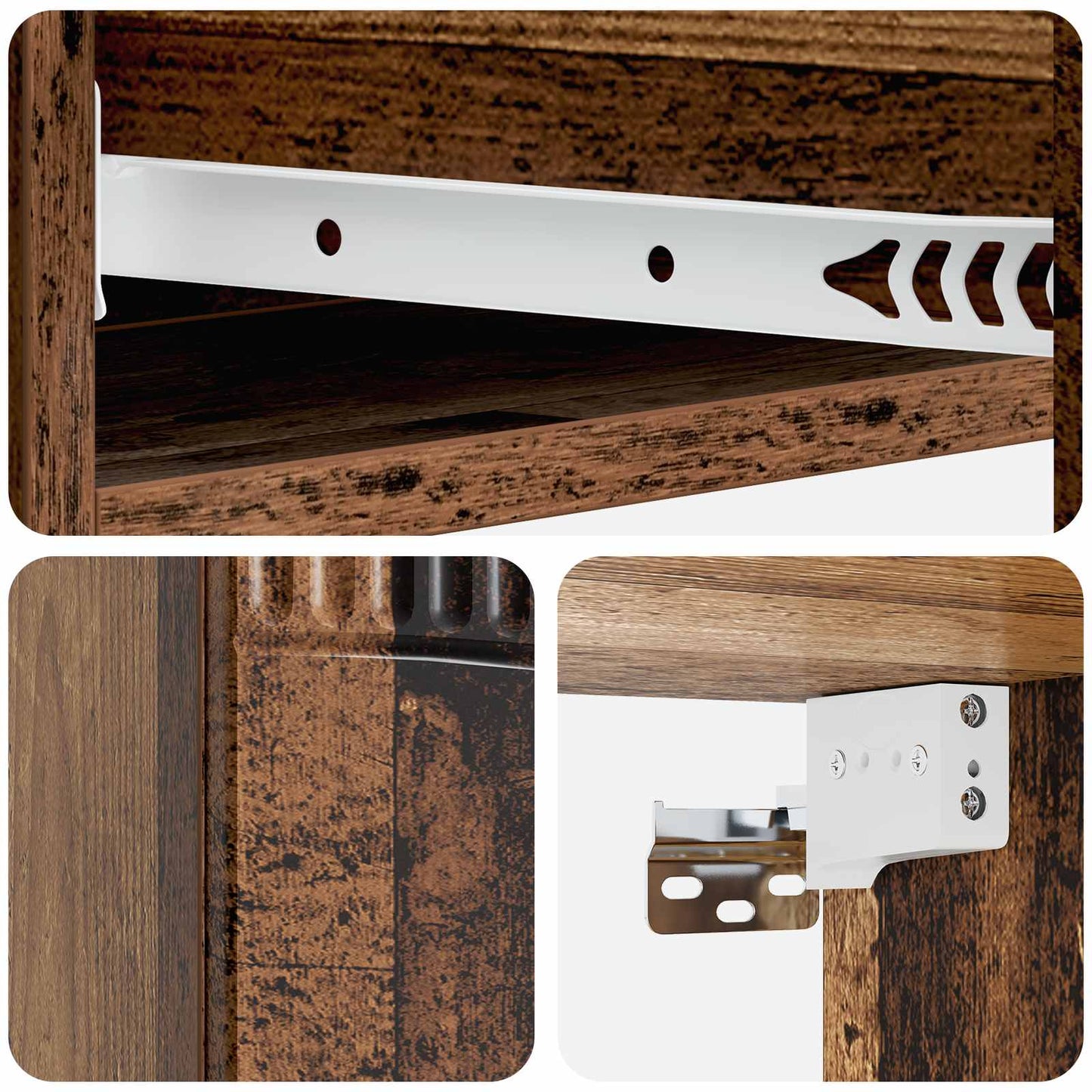 Tavolino da Parete Laterale Legno antico 87,5 x 34,5 x 17 cm | homemem39