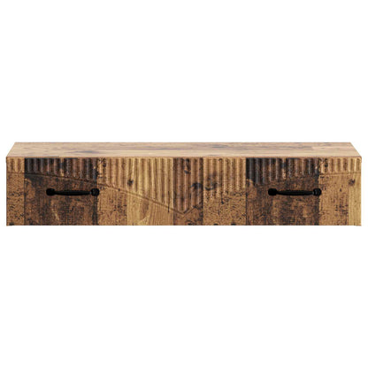 Tavolino da Parete Laterale Legno antico 87,5 x 34,5 x 17 cm