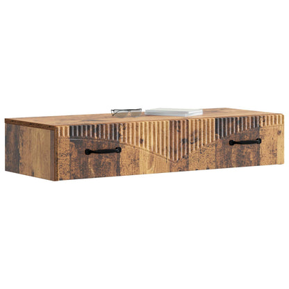 Tavolino da Parete Laterale Legno antico 87,5 x 34,5 x 17 cm