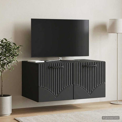 Mobile Porta TV da Muro Nero 59,5 x 41 x 30 cm