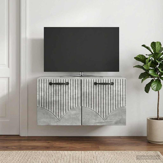 Mobile Porta TV da Muro Grigio Cemento 59,5 x 41 x 30 cm - homemem39