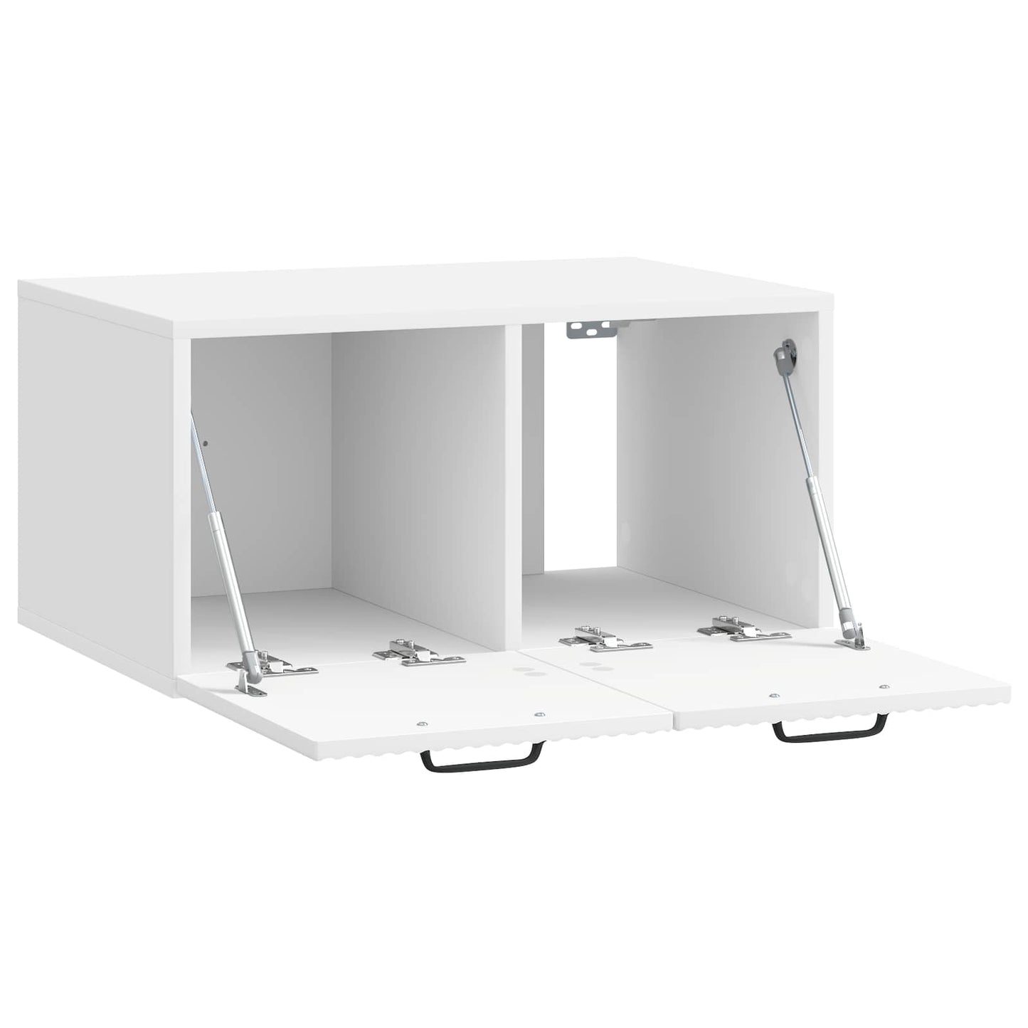 Mobile Porta TV da Muro Bianco Lucido 59,5 x 41 x 30 cm | homemem39