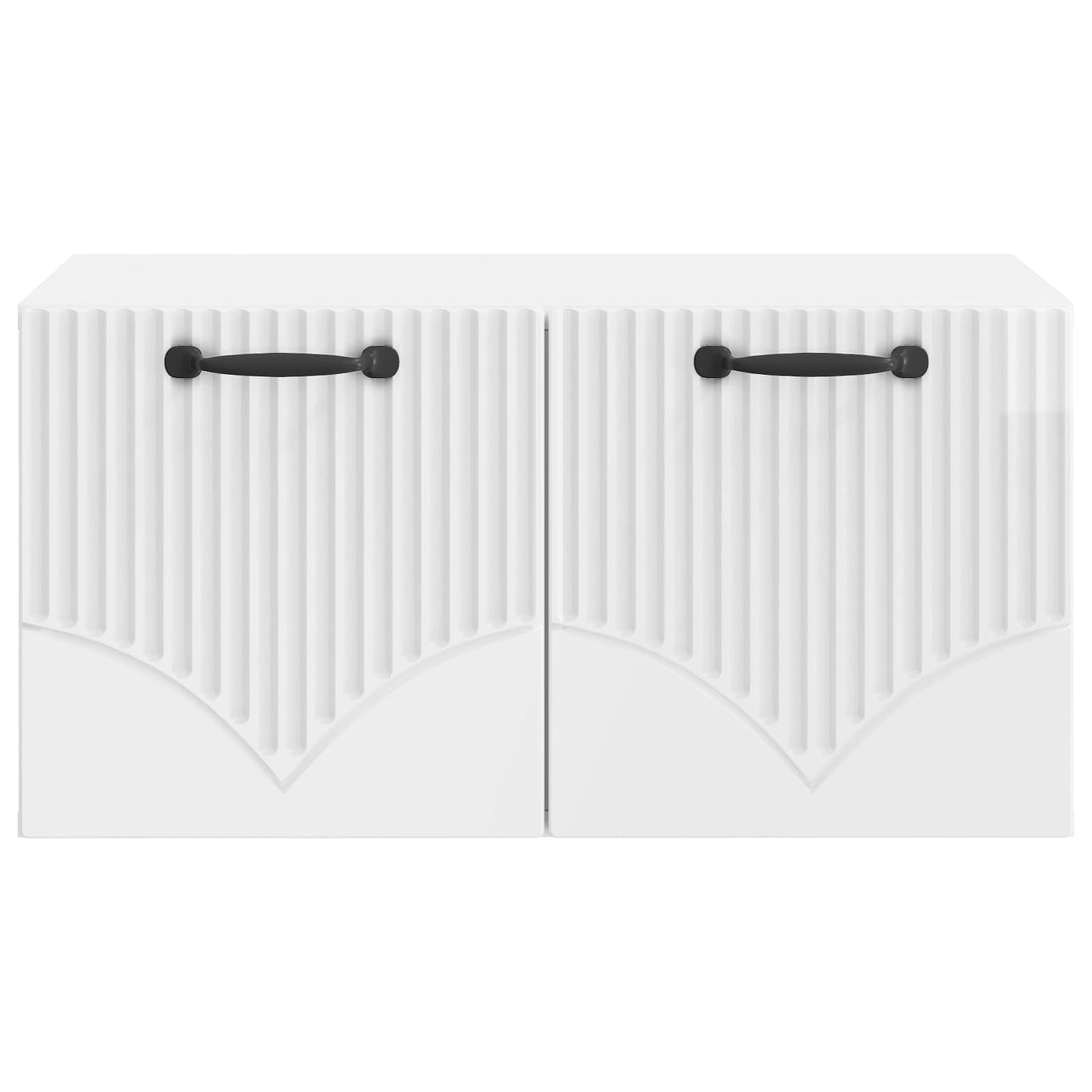 Mobile Porta TV da Muro Bianco Lucido 59,5 x 41 x 30 cm | homemem39