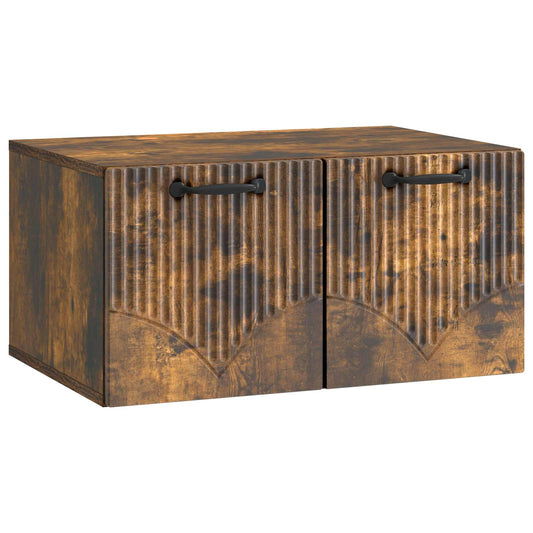 Mobile Porta TV da Muro Rovere Fumo 59,5 x 41 x 30 cm