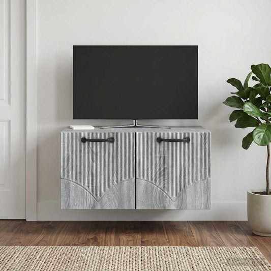 Mobile Porta TV da Muro Grigio Sonoma 59,5 x 41 x 30 cm - homemem39