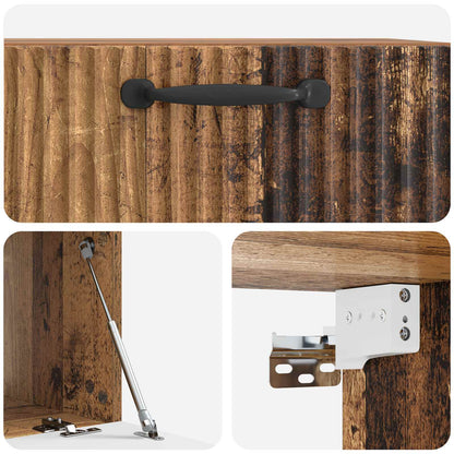Mobile Porta TV da Muro Legno antico 59,5 x 41 x 30 cm | homemem39