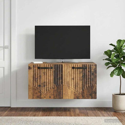 Mobile Porta TV da Muro Legno antico 59,5 x 41 x 30 cm