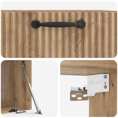 Mobile Porta TV da Muro Rovere Artigianale 59,5 x 41 x 30 cm | homemem39