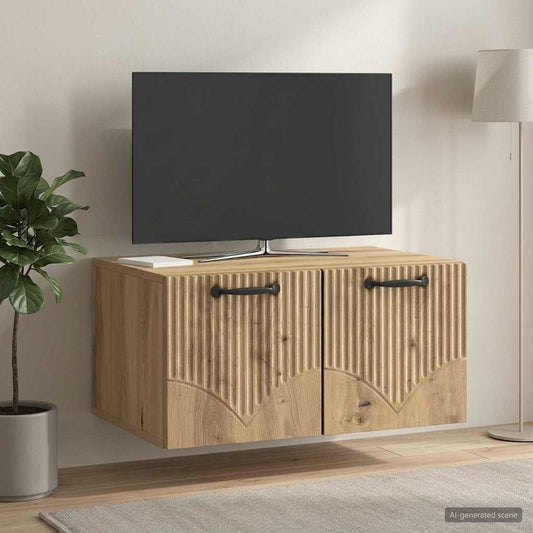 Mobile Porta TV da Muro 59,5 x 41 x 30 cm Rovere Artigianale - homemem39