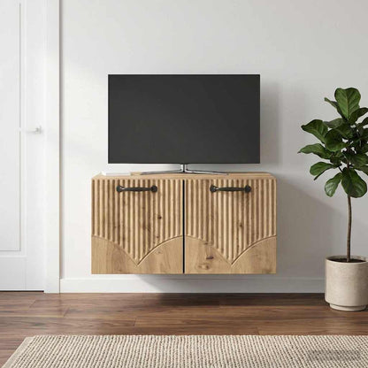 Mobile Porta TV da Muro Rovere Artigianale 59,5 x 41 x 30 cm