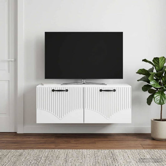 Mobile Porta TV da Muro Bianco 78,5 x 41 x 30 cm | homemem39