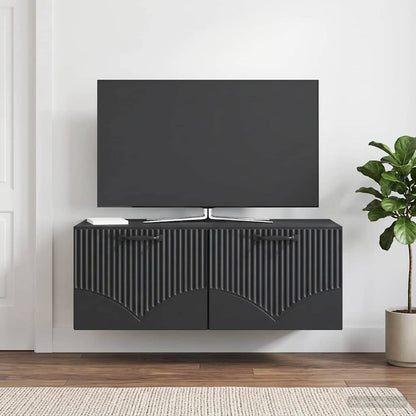 Mobile Porta TV da Muro Nero 78,5 x 41 x 30 cm