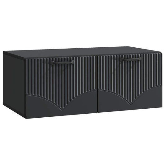 Mobile Porta TV da Muro Nero 78,5 x 41 x 30 cm