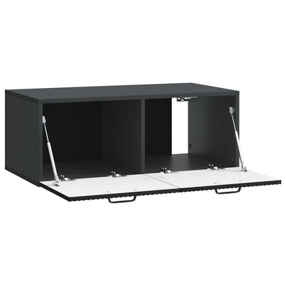 Mobile Porta TV da Muro Nero 78,5 x 41 x 30 cm | homemem39