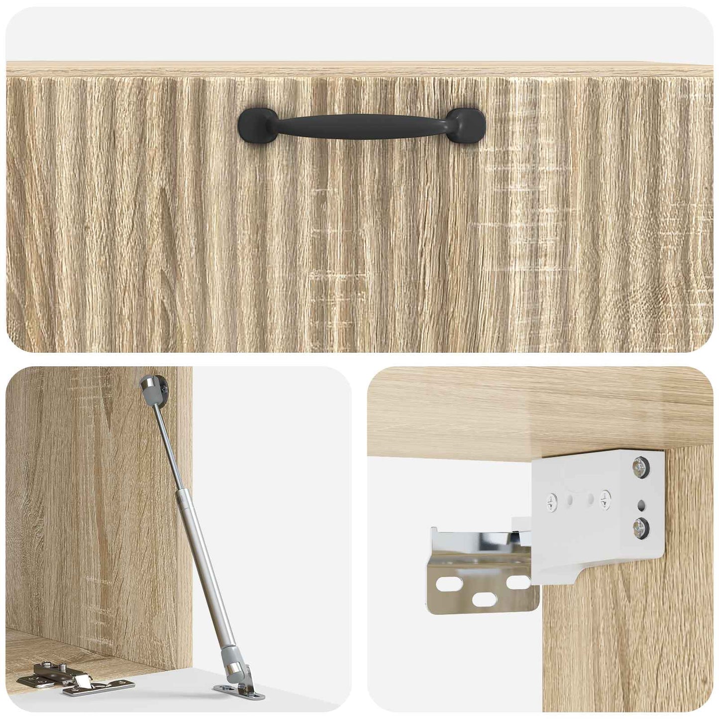 Mobile Porta TV da Muro Rovere Sonoma 78,5 x 41 x 30 cm