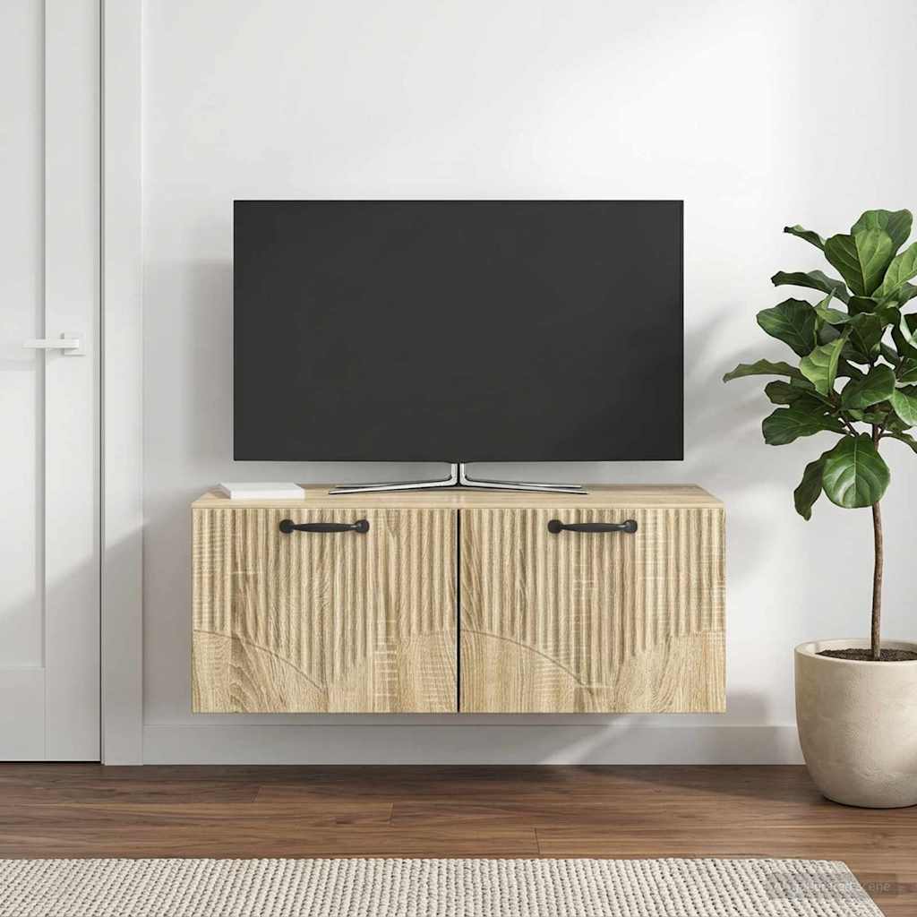 Mobile Porta TV da Muro Rovere Sonoma 78,5 x 41 x 30 cm
