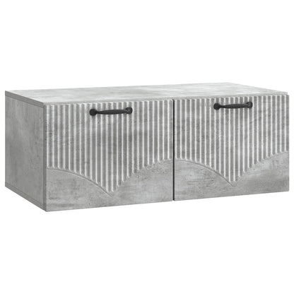 Mobile Porta TV da Muro Grigio Cemento 78,5 x 41 x 30 cm