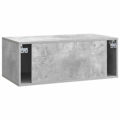 Mobile Porta TV da Muro Grigio Cemento 78,5 x 41 x 30 cm | homemem39