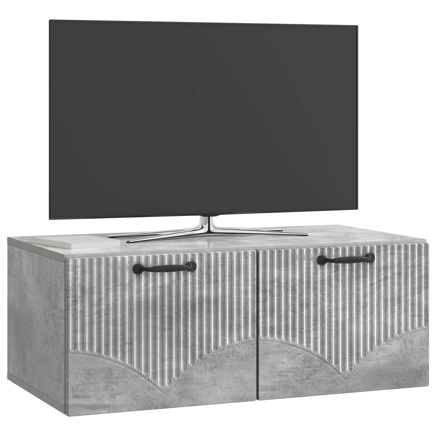 Mobile Porta TV da Muro Grigio Cemento 78,5 x 41 x 30 cm