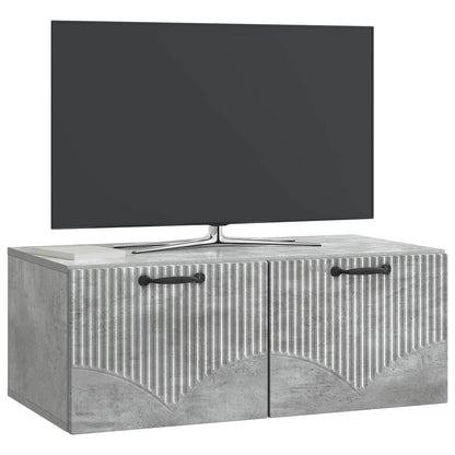 Mobile Porta TV da Muro Grigio Cemento 78,5 x 41 x 30 cm