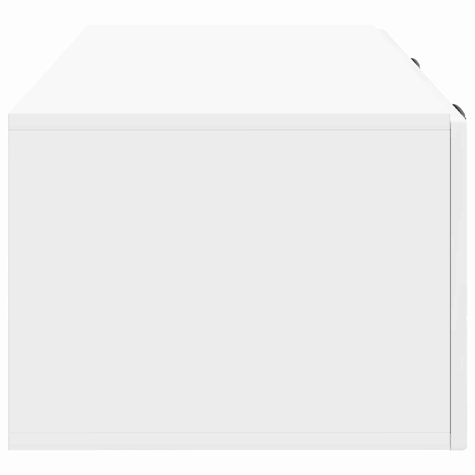 Mobile Porta TV da Muro Bianco Lucido 78,5 x 41 x 30 cm | homemem39