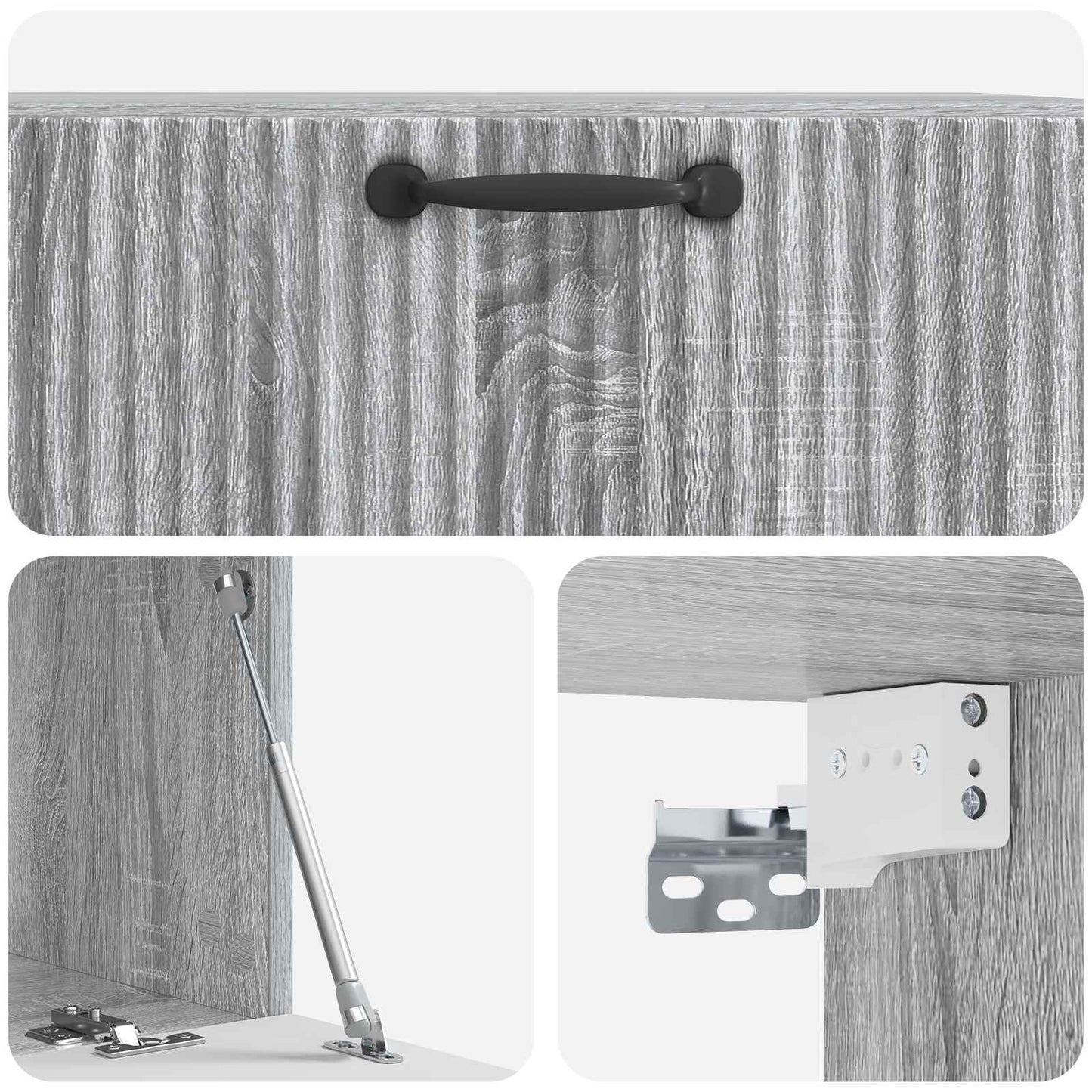Mobile Porta TV da Muro Grigio Sonoma 78,5 x 41 x 30 cm | homemem39