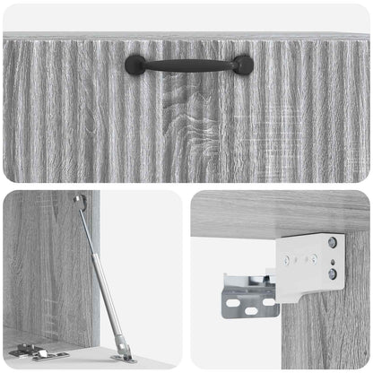 Mobile Porta TV da Muro Grigio Sonoma 78,5 x 41 x 30 cm | homemem39
