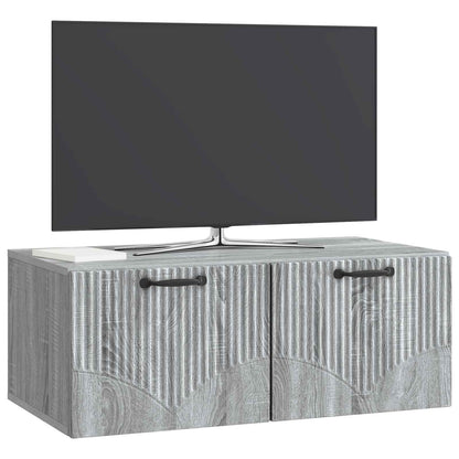 Mobile Porta TV da Muro Grigio Sonoma 78,5 x 41 x 30 cm | homemem39