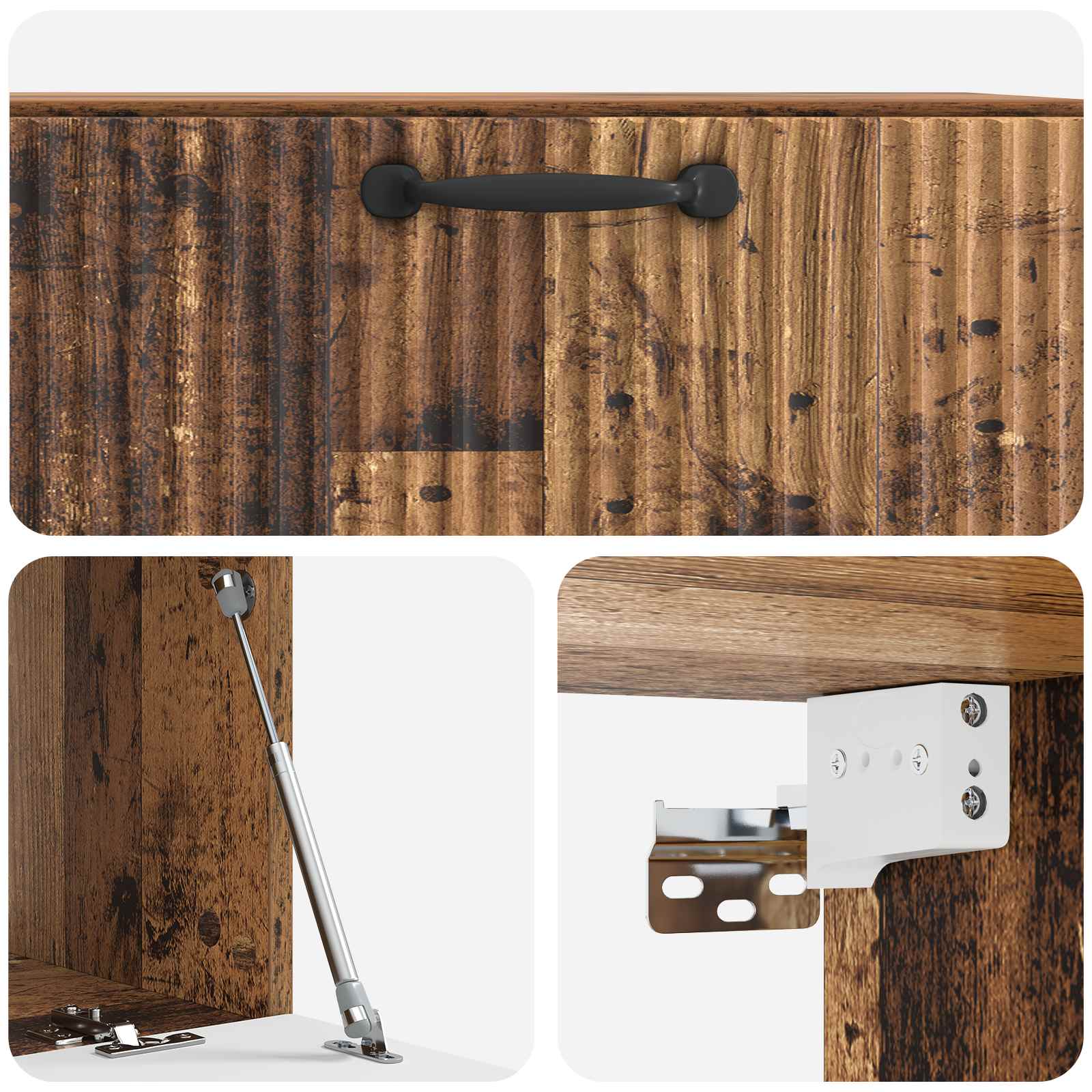 Mobile Porta TV da Muro Legno antico 78,5 x 41 x 30 cm | homemem39