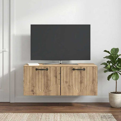 Mobile Porta TV da Muro Rovere Artigianale 78,5 x 41 x 30 cm