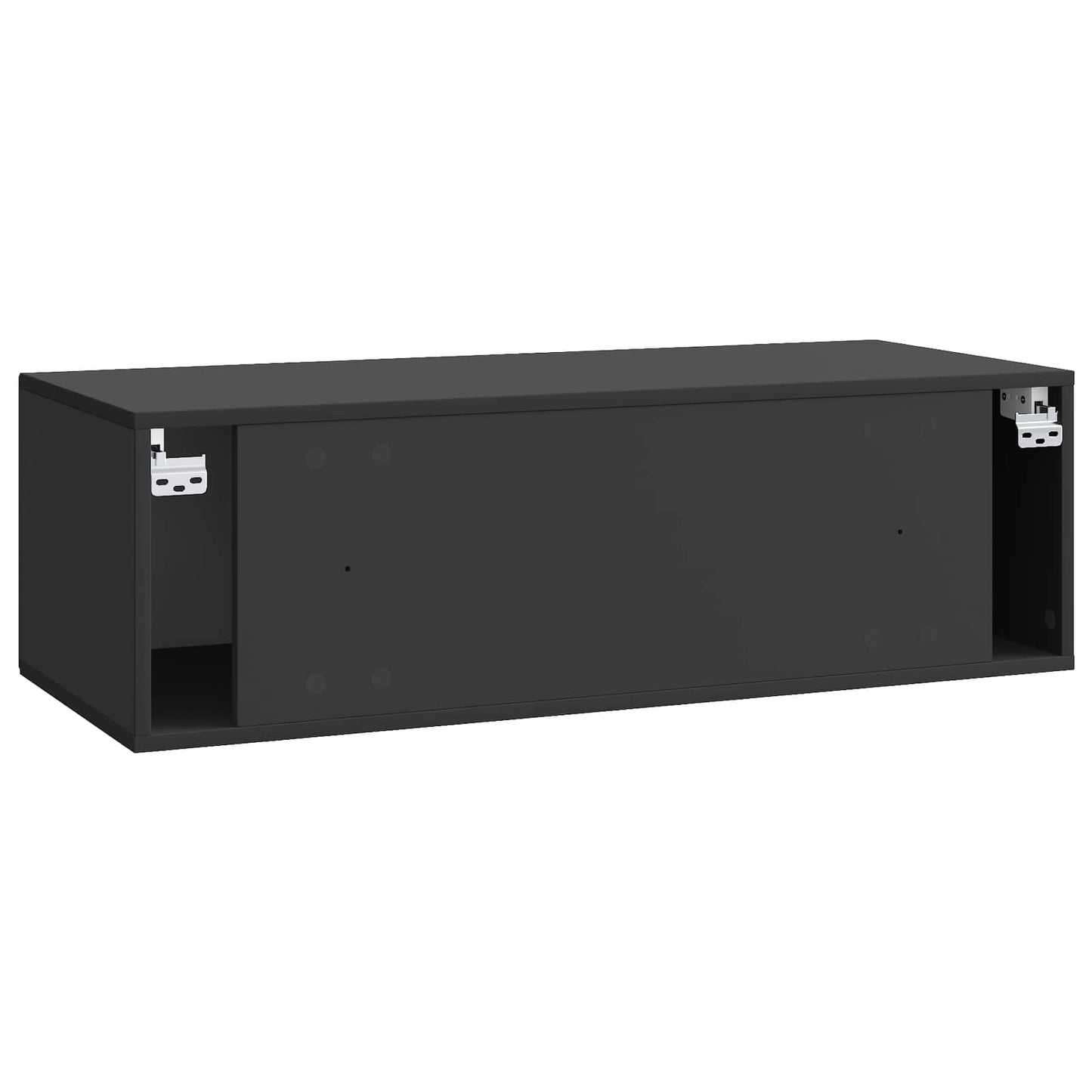 Mobile Porta TV da Muro Montaggio a parete Nero 98 x 41 x 30 cm