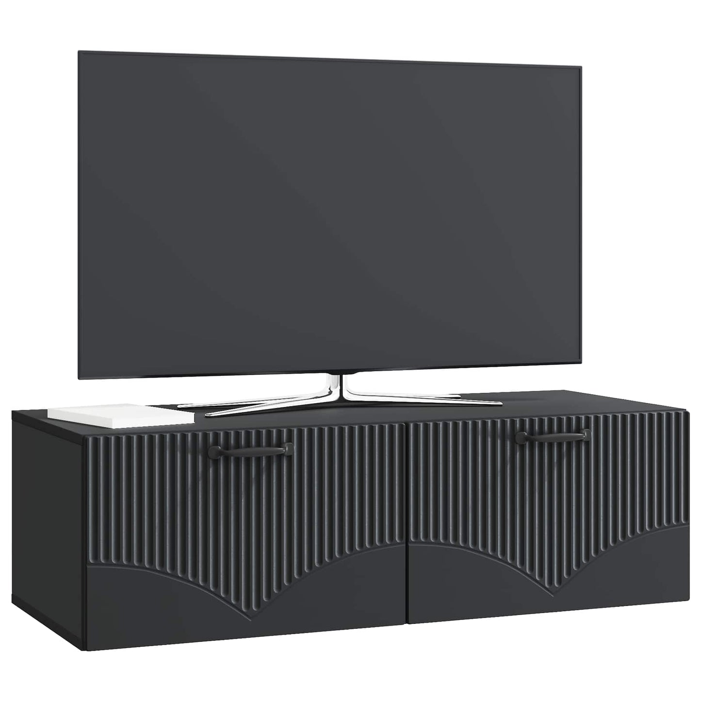Mobile Porta TV da Muro Montaggio a parete Nero 98 x 41 x 30 cm | homemem39