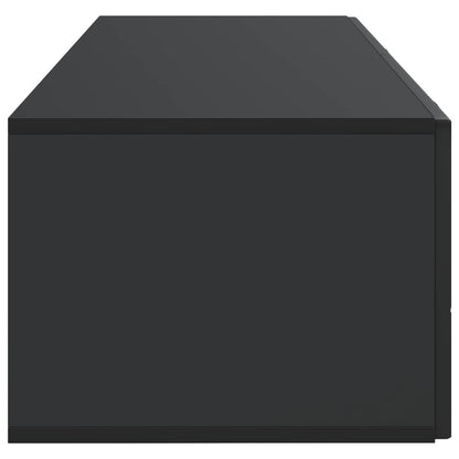 Mobile Porta TV da Muro Montaggio a parete Nero 98 x 41 x 30 cm | homemem39
