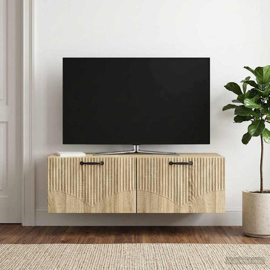 Mobile Porta TV da Muro Rovere Sonoma 98 x 41 x 30 cm - homemem39