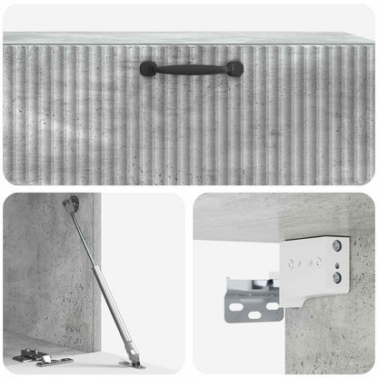 Mobile Porta TV da Muro Grigio Cemento 98 x 41 x 30 cm