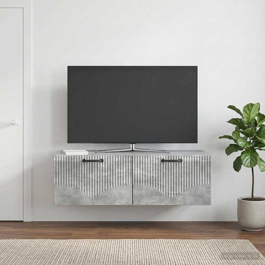 Mobile Porta TV da Muro Grigio Cemento 98 x 41 x 30 cm - homemem39