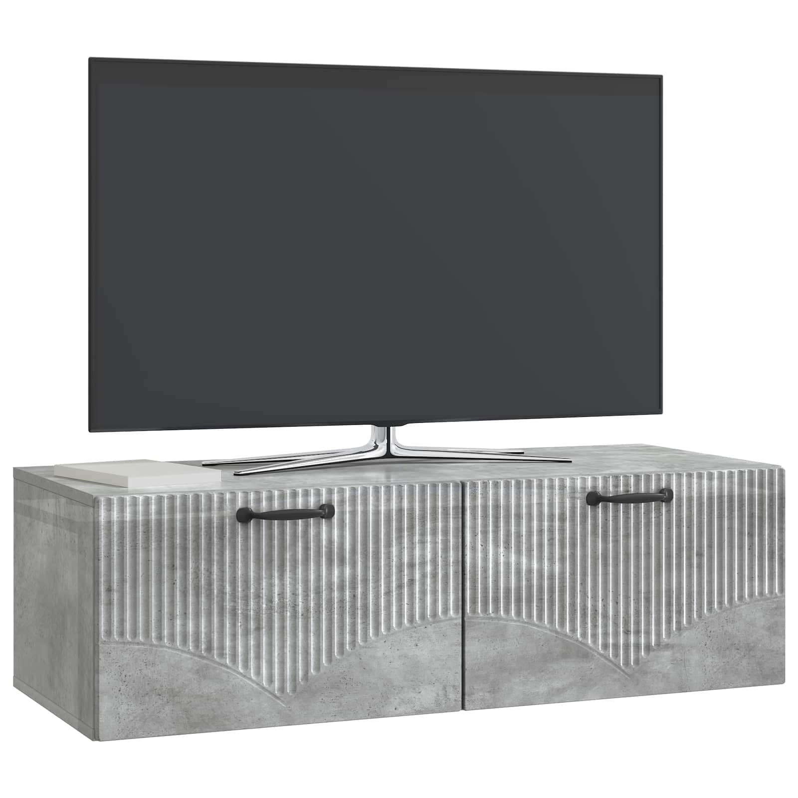 Mobile Porta TV da Muro Grigio Cemento 98 x 41 x 30 cm | homemem39